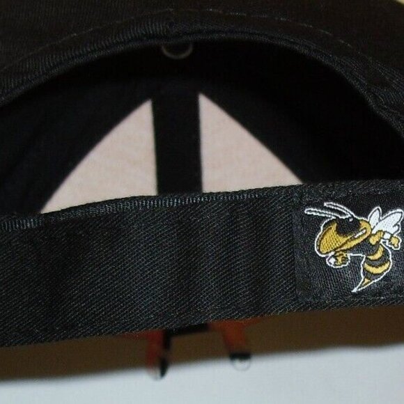 Georgia Tech Yellow Jackets Mens Yellow Black Strapback hat cap New Ncaa - Picture 4 of 4